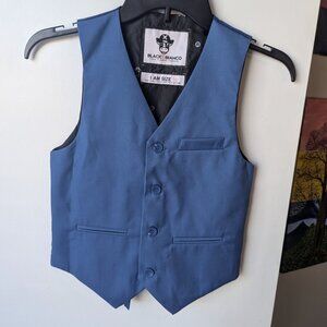 Black N Bianco Blue Vest Boys Size 10